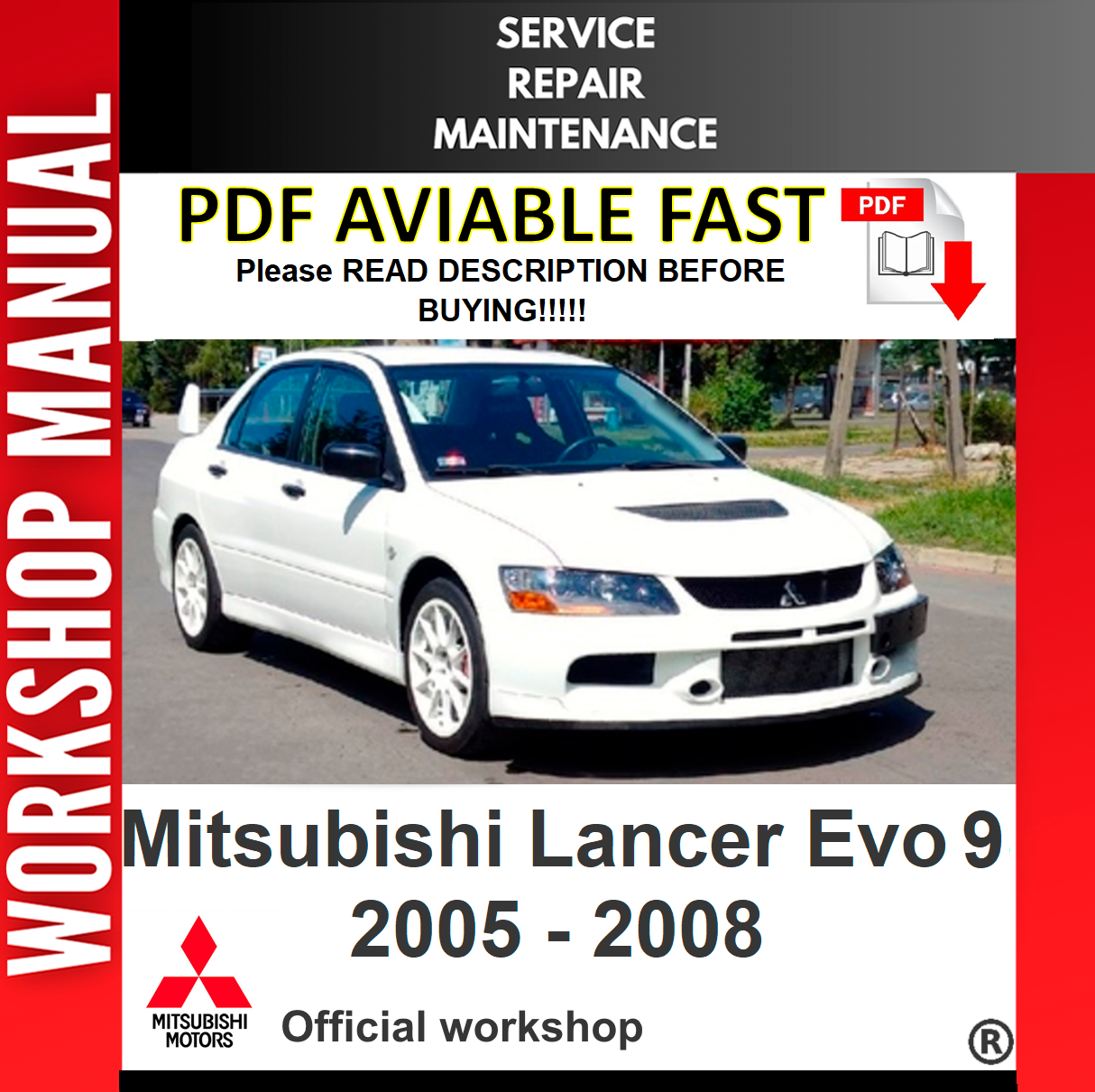 Mitsubishi Lancer Evolution repair manual free download