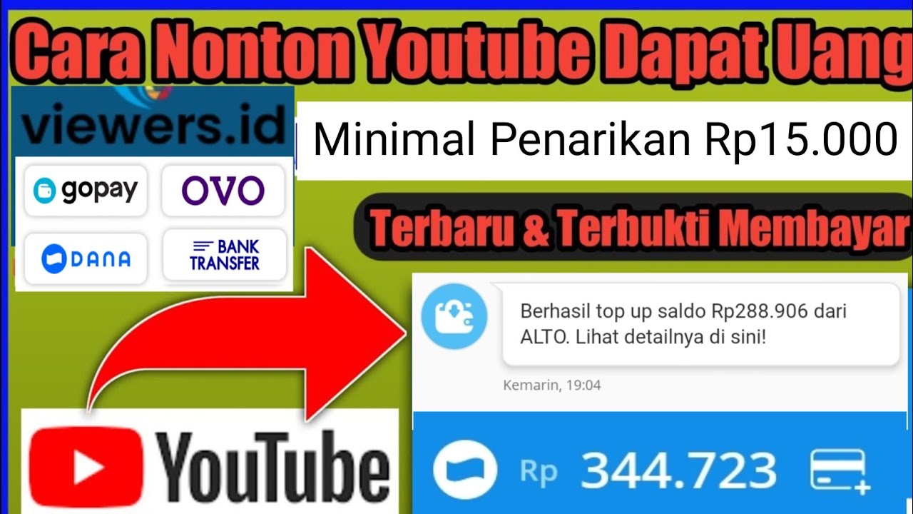Cara mendapatkan uang hanya nonton youtube