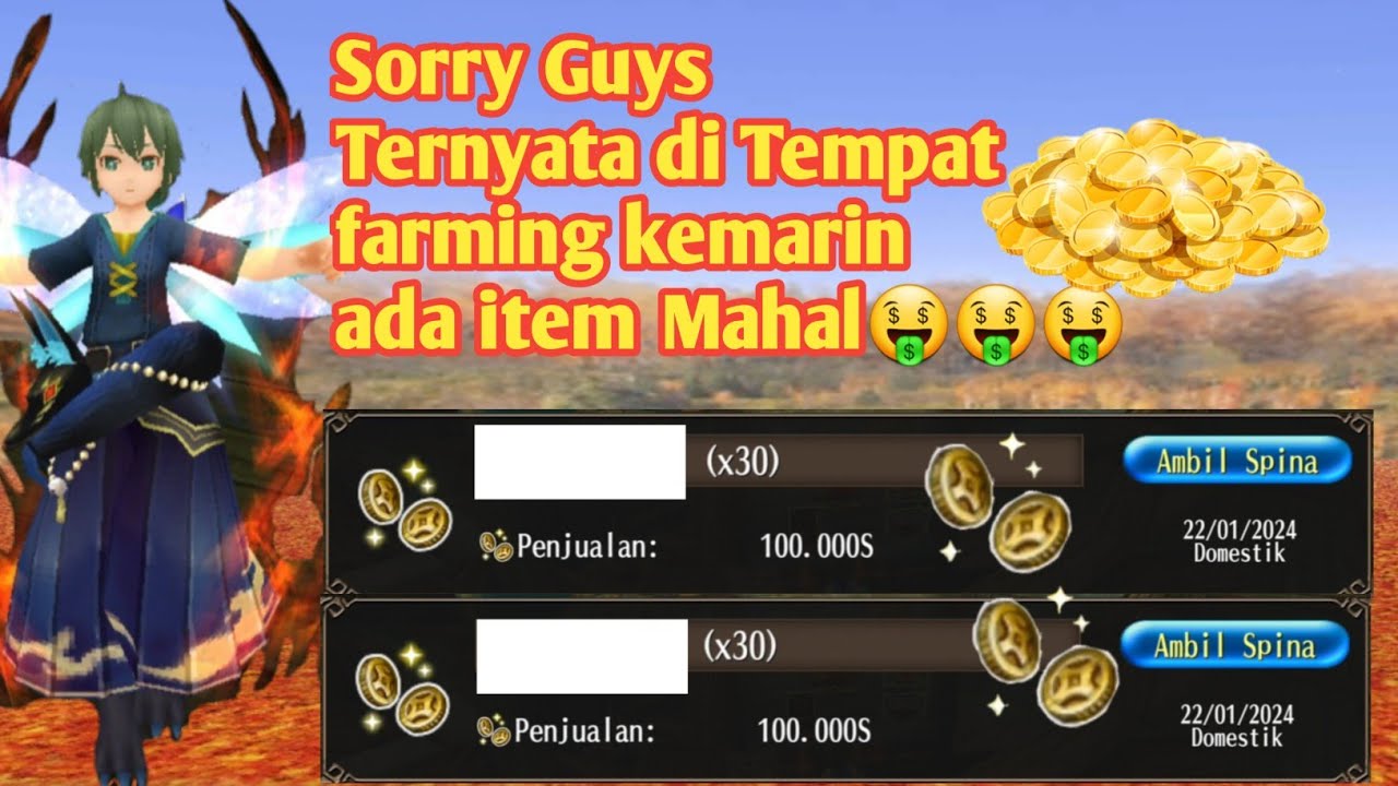 Toram Online farming item mahal di map toram - YouTube Cara mendapatkan uang di toram online