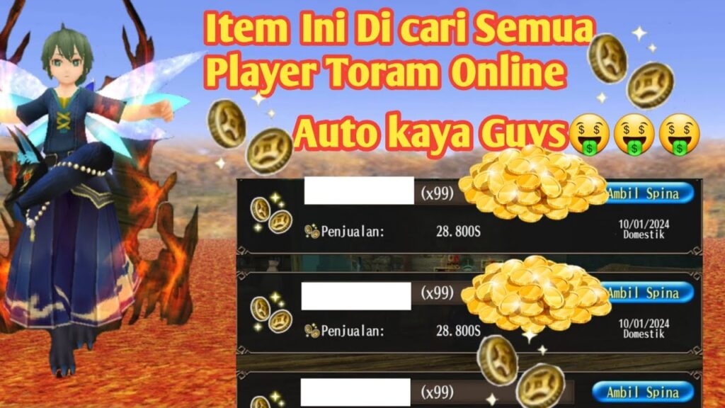 Cara dapat uang di toram online